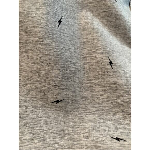 Molokai Surf Co Mens Gray Short Sleeve Button Up Shirt Size M lightning bolts - Picture 4 of 9